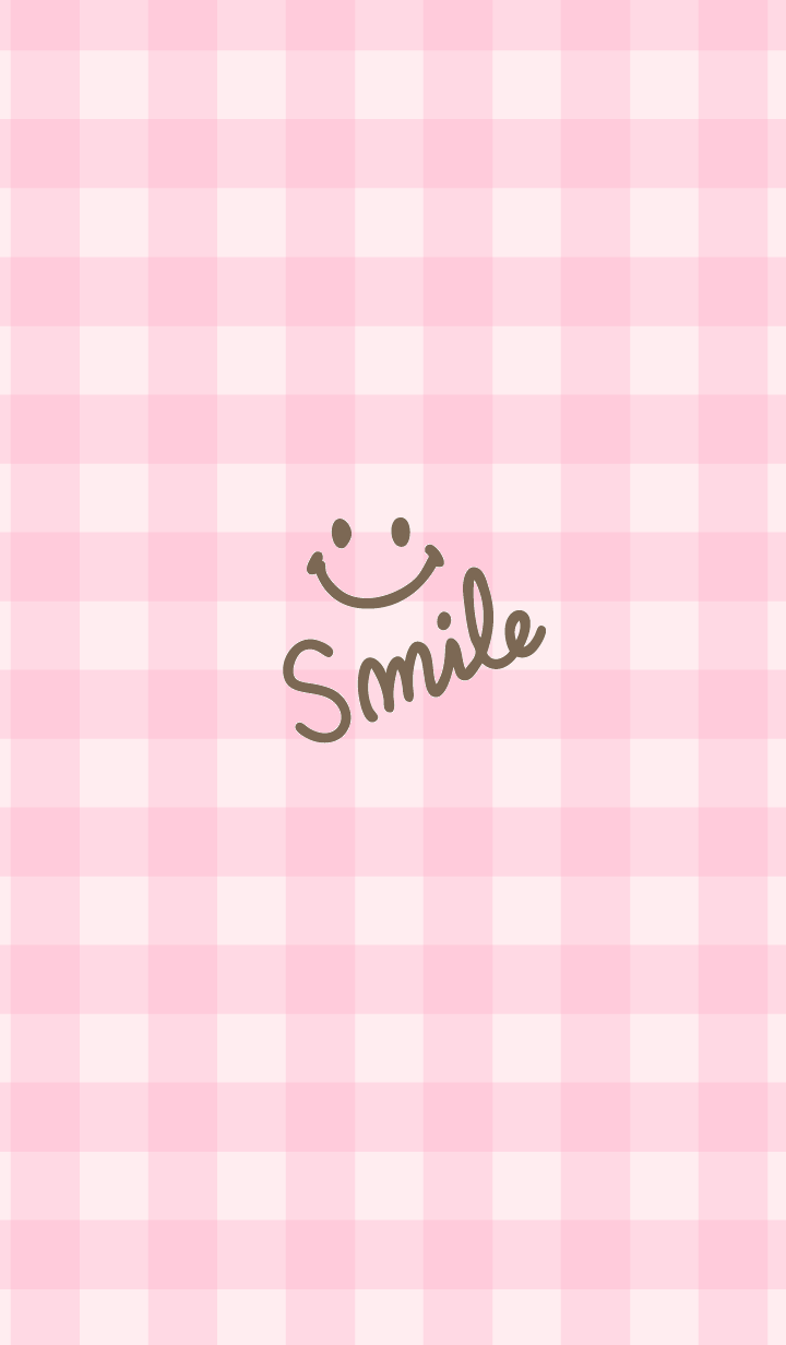 Pink gingham check - smile7-