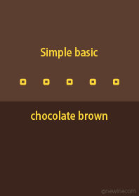 Simple basic チョコレート ブラウン