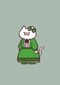 Frilly dress cat.(dusty colors05)
