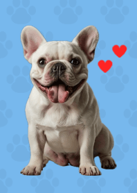 French Bulldog Theme Blue 01