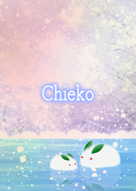 Chieko Snow rabbit on ice