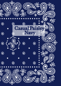 Casual Paisley(Navy)
