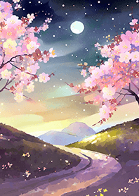 美しい夜桜の着せかえ#535