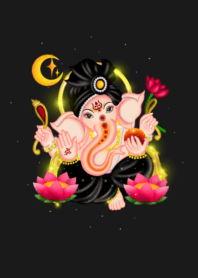 Lord Ganesha, the god of success(Black)