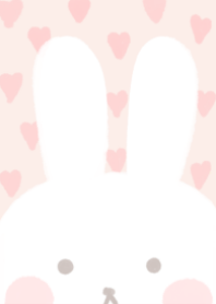 white rabbit and pink