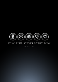 SILVER LIGHT ICON THEME -Echo Blue-