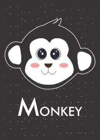 簡單的黑色小猴子