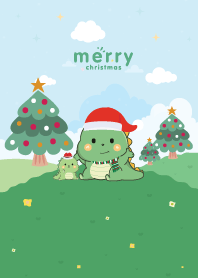 Chill Dino Christmas Day Happy