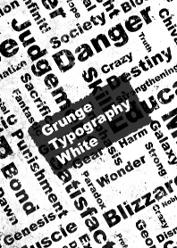 Grunge Typography White
