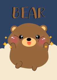 I Love Cute Brown Bear Theme