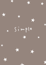 グレージュとホワイト。星。