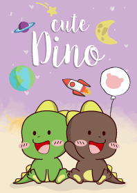 Cute Dino.(Purple Galaxy Ver.)