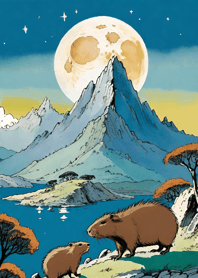 Ukiyo-e - Capybara 98E631