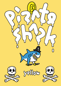 PIRATE SHARK yellow black.