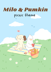 Milo & Pumkin picnic theme