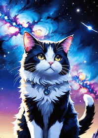 Night Moon Star Cat F70502