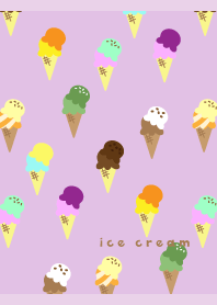 Summer ice cream02on light purple