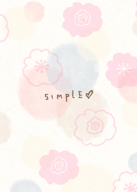 Simply watercolor Flower2 from Japan