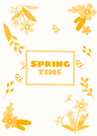 Hand Drawn Spring Yellow Sea