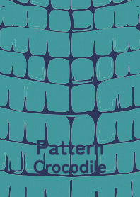 Pattern Crocodile Turquoise
