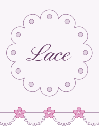 Lace 002-2 Cherry blossoms/Light Purple