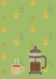 Scandinavian time02 on moss green