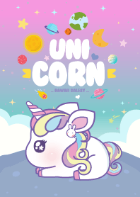 Baby Unicorn Galaxy Blue Hawaii