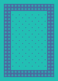シンプルな サークル パターン 紫色 ミント