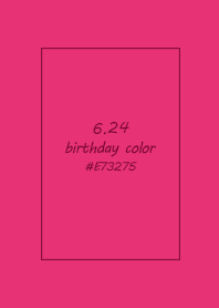 birthday color - June 24