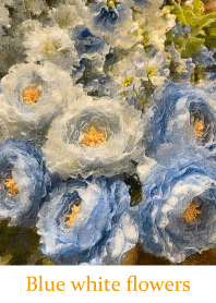 Blue white flowers 19