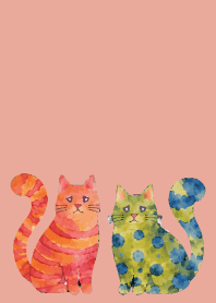 Amusing Cats01 pink & blue