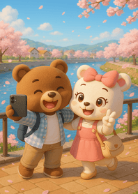 Sakura Riverside Bear Date