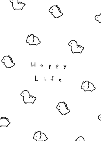 小恐龍 | white black