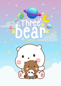 Bear Funny Galaxy Pea Flower