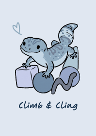Climb & Cling (Blue) | Pet Gecko Theme