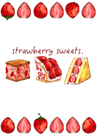 strawberry sweets set