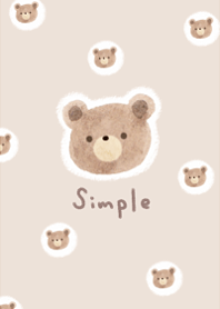 Cute cute simple bear8