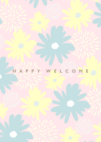 HAPPY WELCOME PINK J