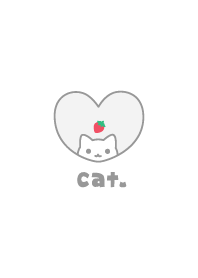 แมว สตรอเบอร์รี่ [สีขาว]