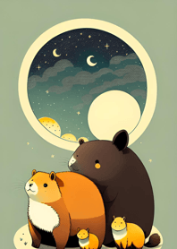Ukiyo-e - Capybara e28f6B