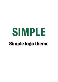 Tema Logo Sederhana / Hijau & Putih