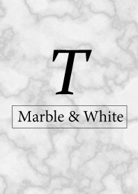 T-Marble&White-Initial