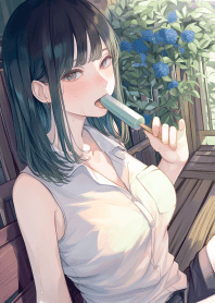 美少女吃冰棒 2