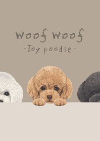 Woof Woof - Toy poodle - KHAKI