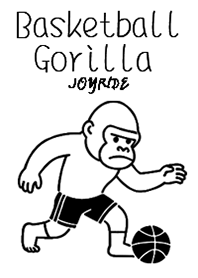 Basketball Gorilla white