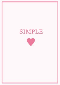 SIMPLE HEART =cherry pink=