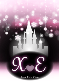 X&E-Initial-Snow Castle-Baby pink