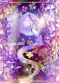 Dragon and Wisteria Fower#