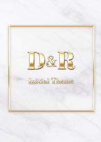 [ D&R ]  Initial Theme Gold White