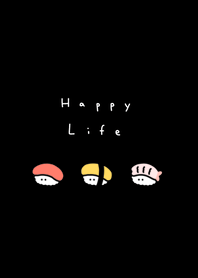 Small Sushi (queue)- black.